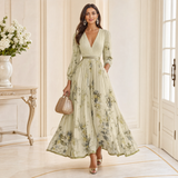 Yellow floral maxi dress