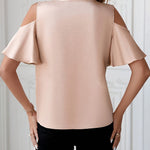 Off-Shoulder Lace-Trim Top back