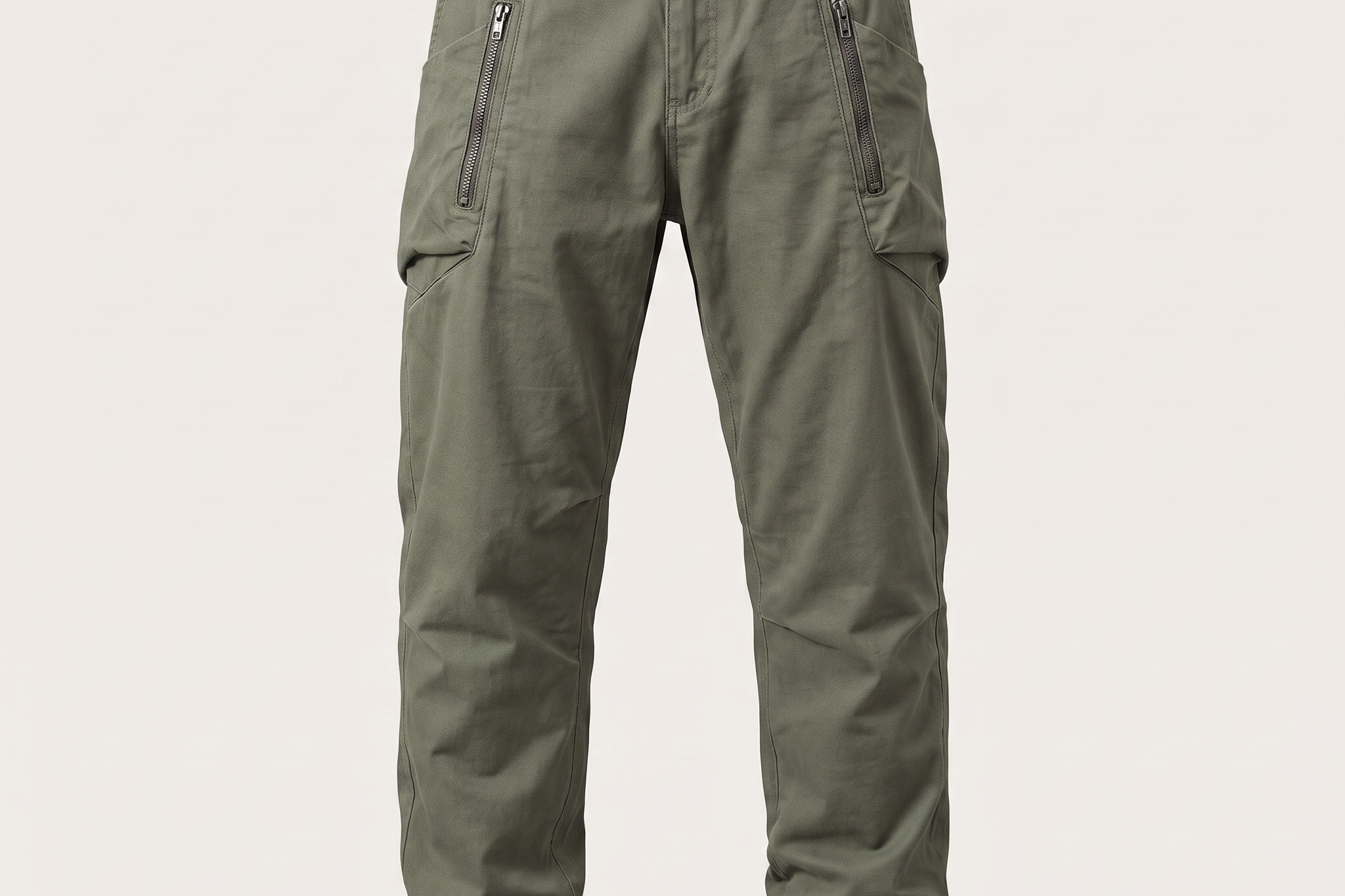 Barrett - Men's Cotton Utility Cargo Pants with Multiple Pockets - Army Green