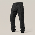 Barrett - Men's Cotton Utility Cargo Pants with Multiple Pockets - Black