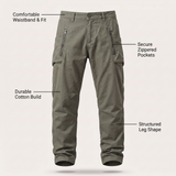 Barrett - Men's Cotton Utility Cargo Pants with Multiple Pockets