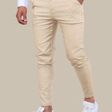 Bastian - Men's Skinny Fit Stretch Chinos - Beige