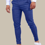 Bastian - Men's Skinny Fit Stretch Chinos - Blue