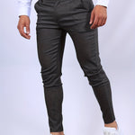 Bastian - Men's Skinny Fit Stretch Chinos - Gray