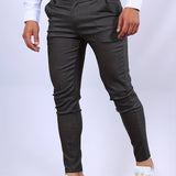 Bastian - Men's Skinny Fit Stretch Chinos - Gray