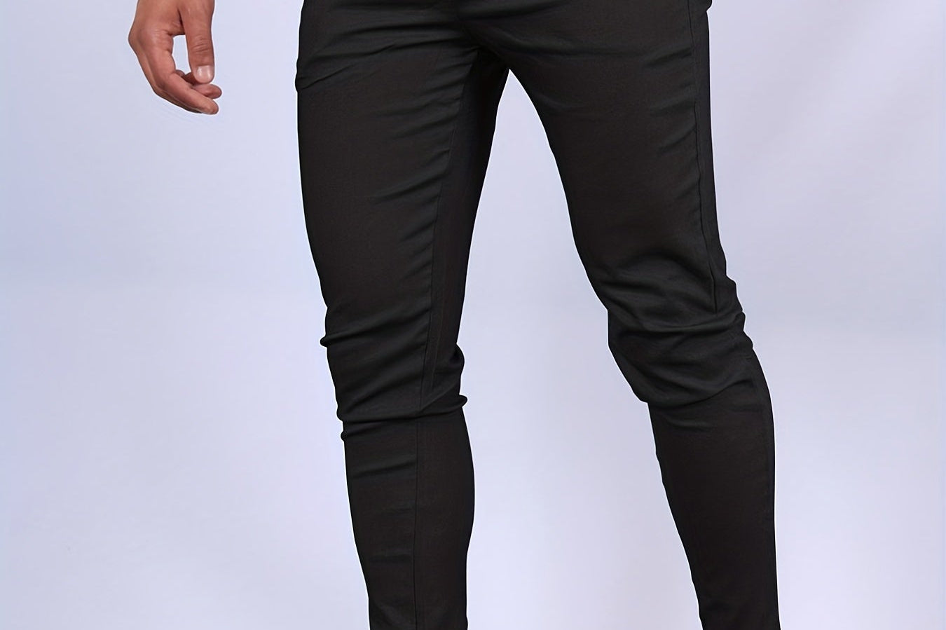 Bastian - Men's Skinny Fit Stretch Chinos - Dark Gray