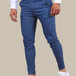 Bastian - Men's Skinny Fit Stretch Chinos - Royal Blue