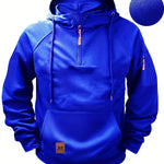 Bowen - Men's Lightweight Full-Zip Hoodie - Blue