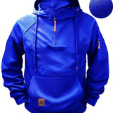 Bowen - Men's Lightweight Full-Zip Hoodie - Blue