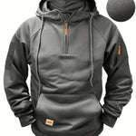 Bowen - Men's Lightweight Full-Zip Hoodie - Dark Gray
