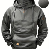 Bowen - Men's Lightweight Full-Zip Hoodie - Dark Gray