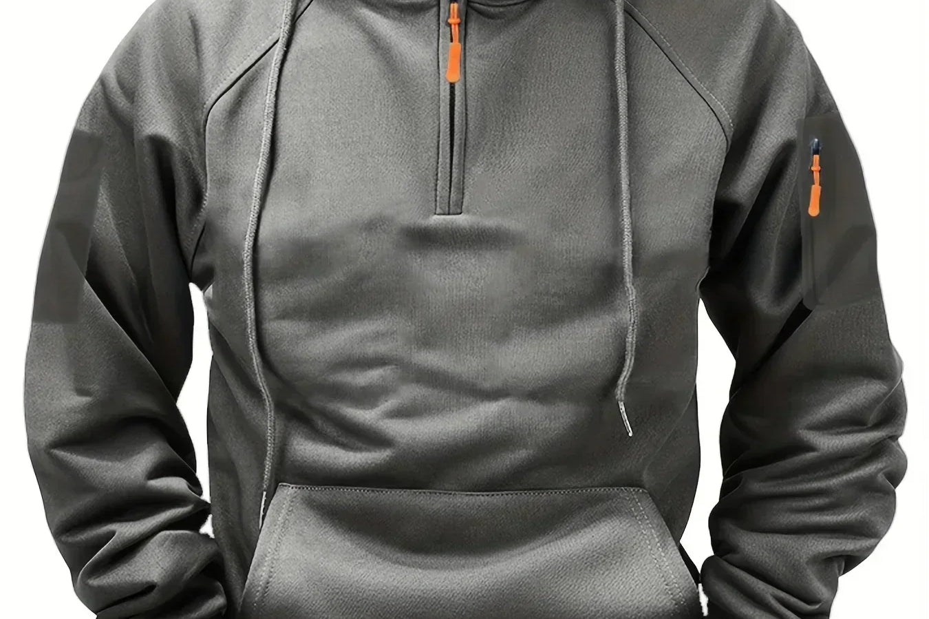 Bowen - Men's Lightweight Full-Zip Hoodie - Dark Gray