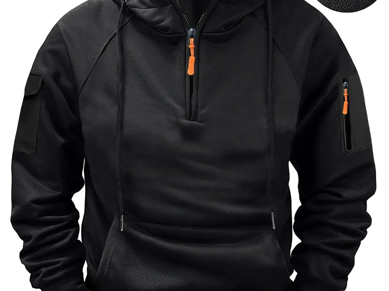 Bowen - Men's Lightweight Full-Zip Hoodie - Black