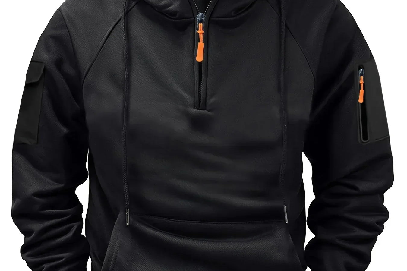 Bowen - Men's Lightweight Full-Zip Hoodie - Black