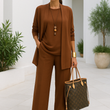 Braelyn - Women's Three-Piece Coordinated Pant Set