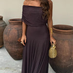 Brigid - Women's Long Mesh Overlay Ceremony Dress