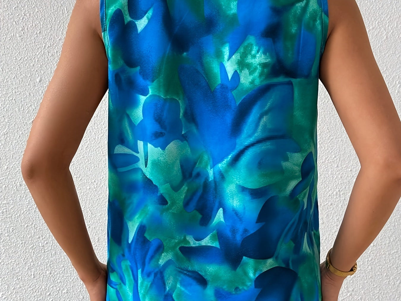 Sleeveless Wrap Blouse detail