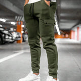 Calder - Men's Cargo Jogger Trousers with Drawstring Waist