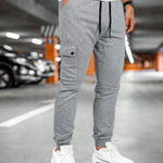 Calder - Men's Cargo Jogger Trousers with Drawstring Waist