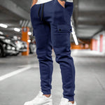 Calder - Men's Cargo Jogger Trousers with Drawstring Waist