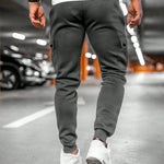 Calder - Men's Cargo Jogger Trousers with Drawstring Waist