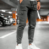 Calder - Men's Cargo Jogger Trousers with Drawstring Waist