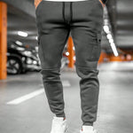 Calder - Men's Cargo Jogger Trousers with Drawstring Waist