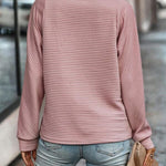 Cliodhna - Women's Half-Zip Knit Pullover with Stand Collar