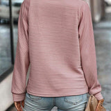 Cliodhna - Women's Half-Zip Knit Pullover with Stand Collar