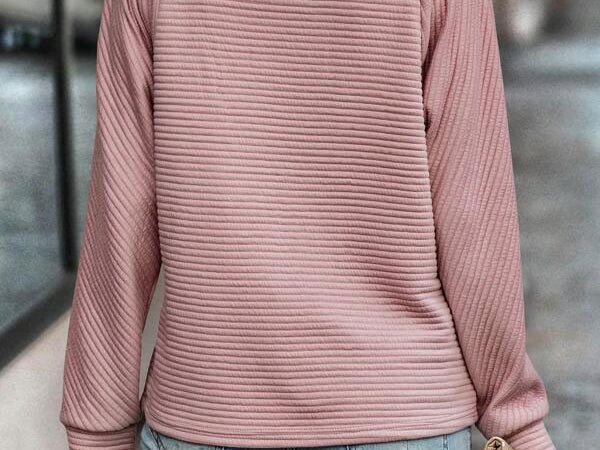 Cliodhna - Women's Half-Zip Knit Pullover with Stand Collar