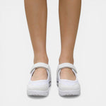Delaina - Women's Mary Jane Mesh Sneakers with Adjustable Strap