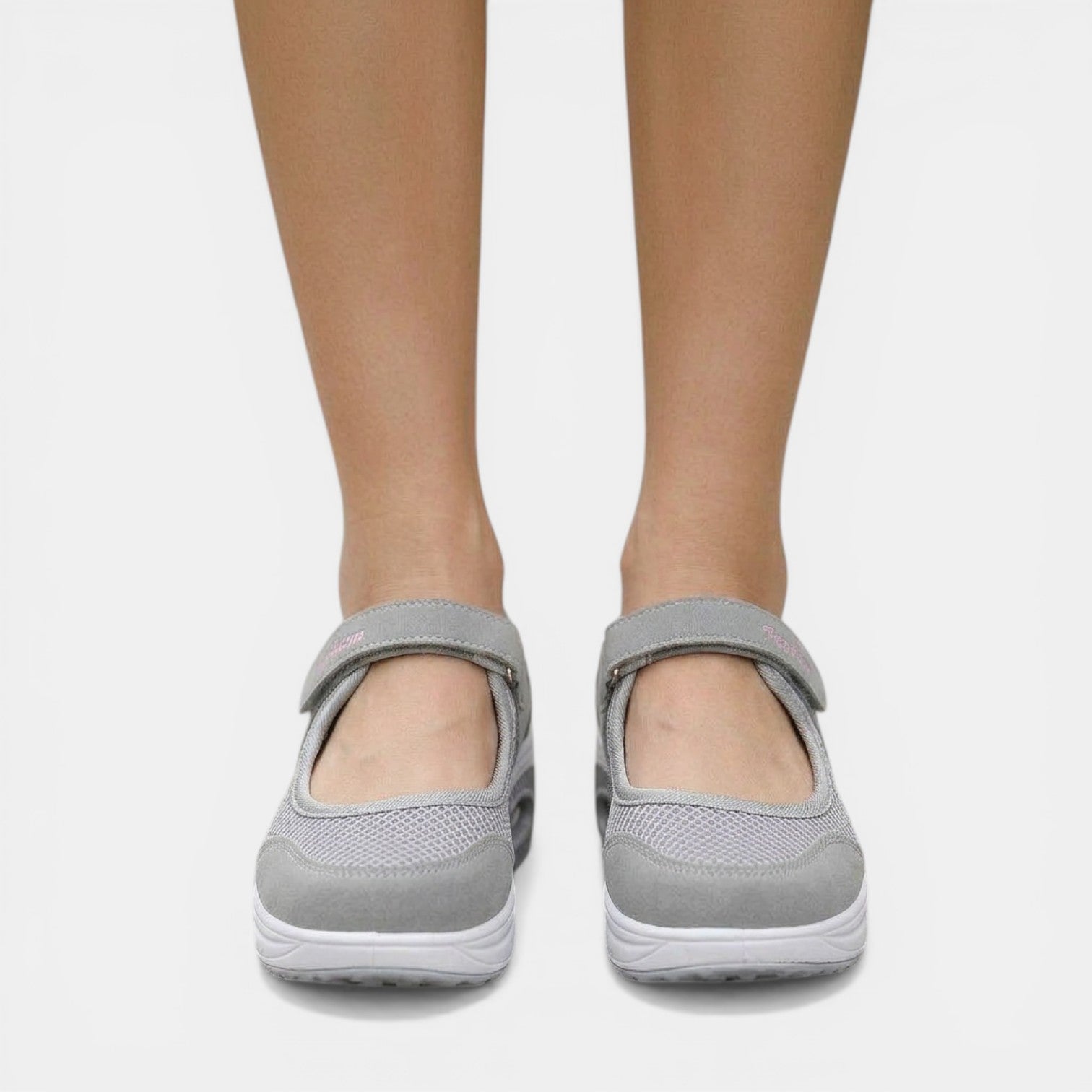 Delaina - Women's Mary Jane Mesh Sneakers with Adjustable Strap