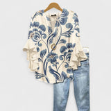 Dervla - Women's Lightweight Crease-Resistant Blouse - White