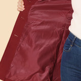 Donna - Women's Single-Breasted Trench Coat with Button Front