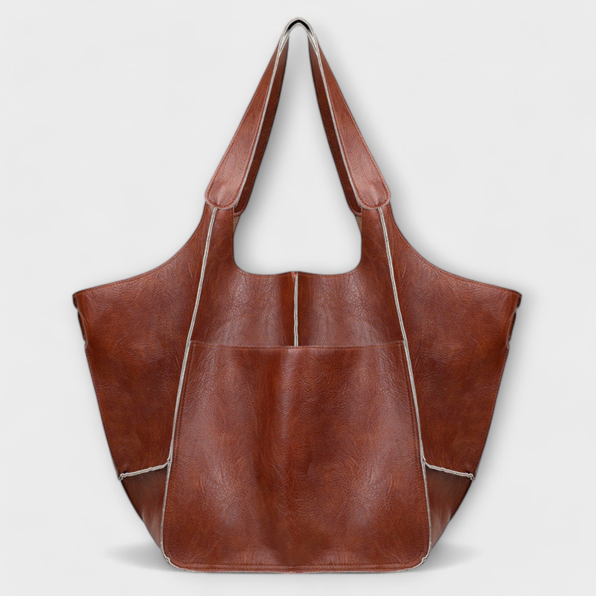 Dorte - Women's Oversized Leather Weekender Bag