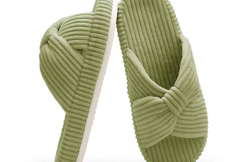 Flavia - Women's Crossover Cushioned House Slippers