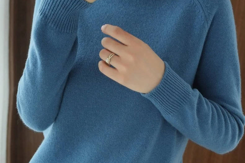 Women's Merino Wool Turtleneck Sweater | Soft Layering Knit Pullover