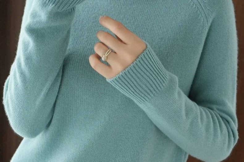 Women's Merino Wool Turtleneck Sweater | Soft Layering Knit Pullover