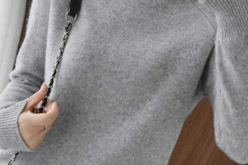 Women's Merino Wool Turtleneck Sweater | Soft Layering Knit Pullover