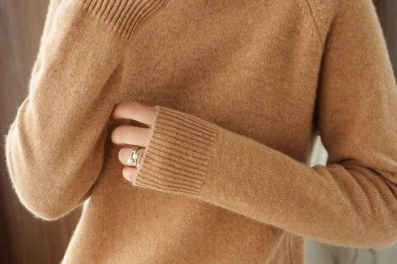 Women's Merino Wool Turtleneck Sweater | Soft Layering Knit Pullover