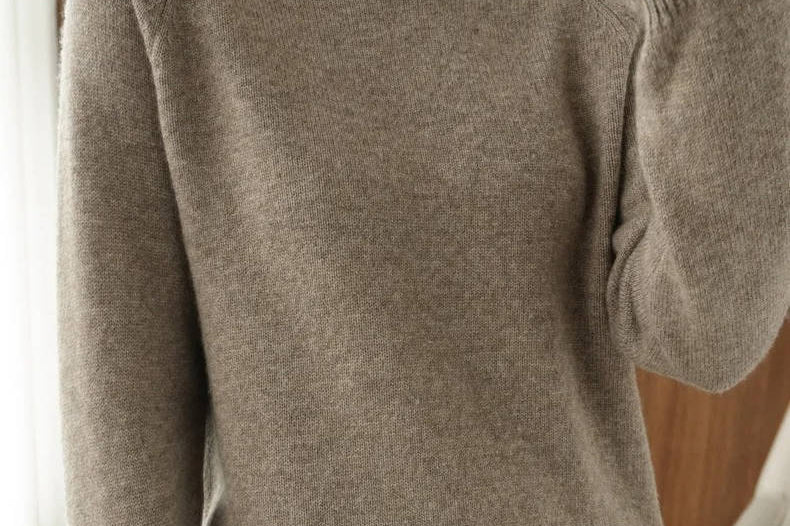 Women's Merino Wool Turtleneck Sweater | Soft Layering Knit Pullover