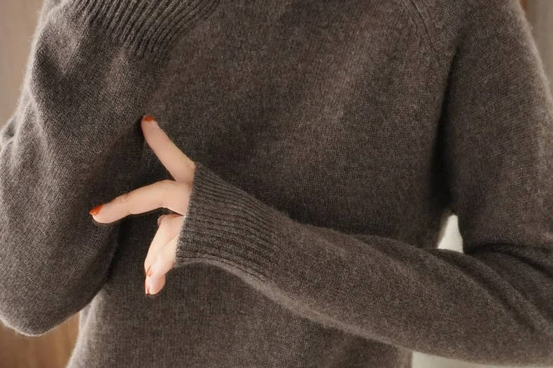 Women's Merino Wool Turtleneck Sweater | Soft Layering Knit Pullover