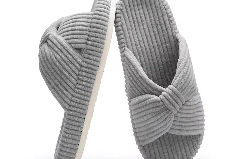 Flavia - Women's Crossover Cushioned House Slippers