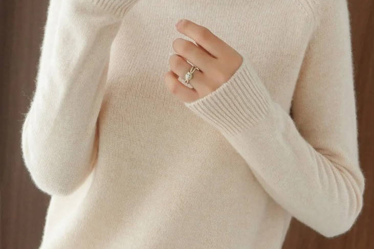 Women's Merino Wool Turtleneck Sweater | Soft Layering Knit Pullover