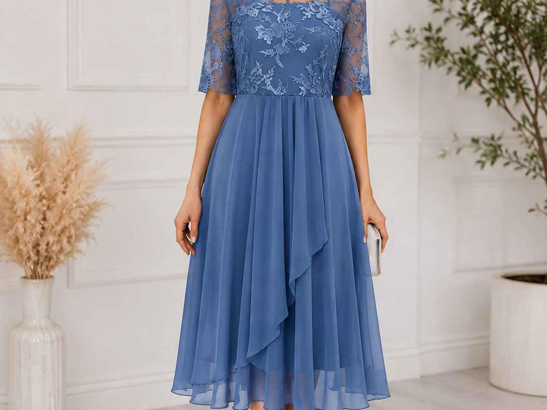 Women's Lace Midi Dress