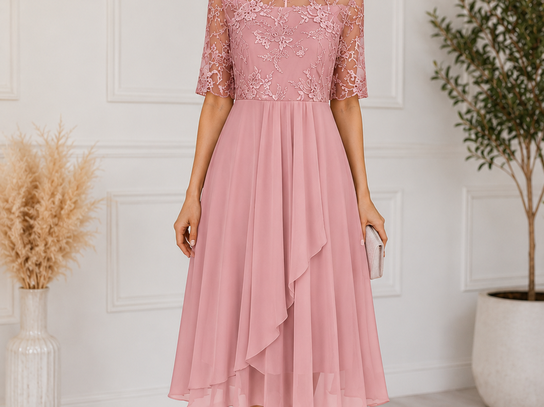 Women's Lace Midi Dress