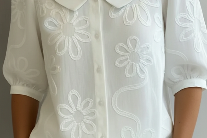 Women's Floral Print Blouse | Lightweight Feminine Blouse