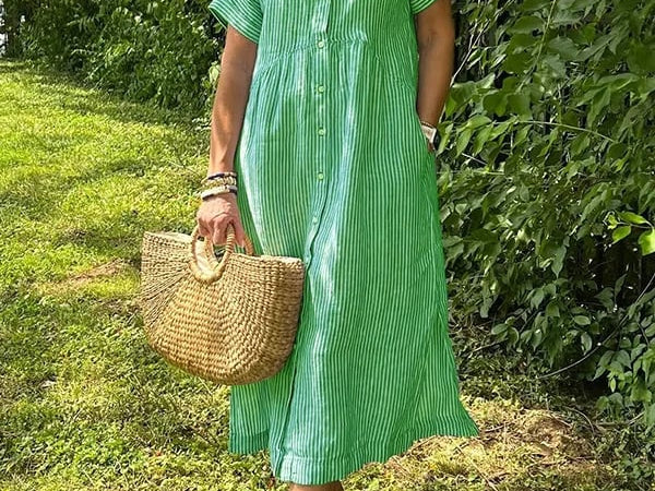 Flowy Maxi Dress - Green