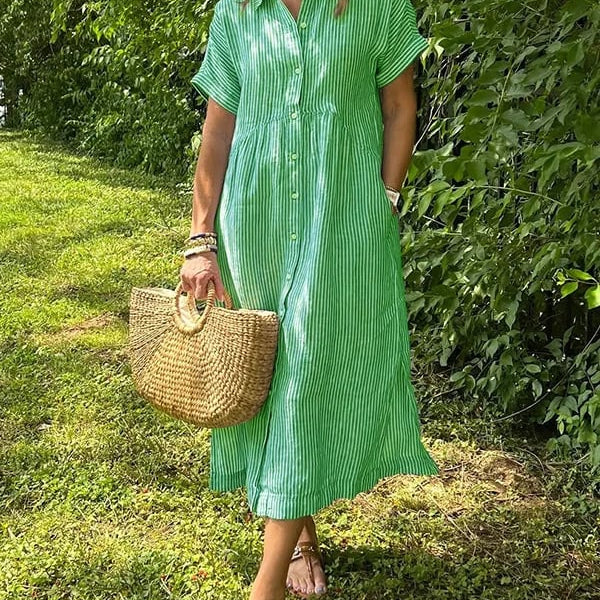Flowy Maxi Dress - Green