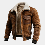 Edward - Men's Sherpa Lined Jacket with Full Zip